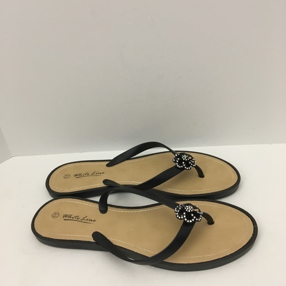 White Line flip flops women’s size 11 - Picture 6 of 8